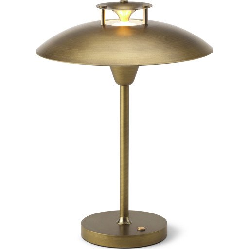 Halo Design Stepp 1-2-3 oppladbar bordlampe messing