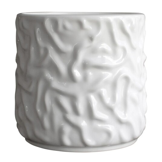 DBKD Swoon krukke Ø 23 cm Shiny white