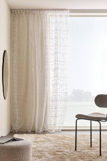Jotex BOJAGI gardin med multifunksjonsbånd 1 lengde BEIGE 1675657-02-250 1675657-03-220