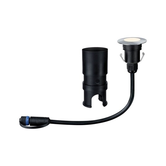 Plug & Shine Mini innfelt bakkespott 2,5W 3000 Kelvin IP67 - Sølv