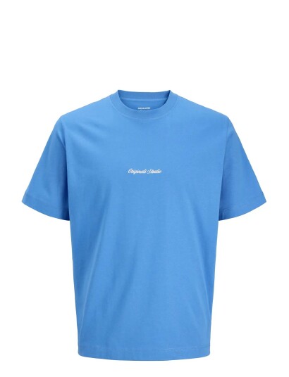 Jack & Jones Jornorrebro Emb Tee Ss Cn Noos Mni Blue 104