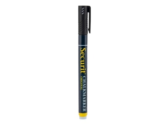 Securit® Original Kridtmarker Med Rund Spids I Sort   12 Stk.