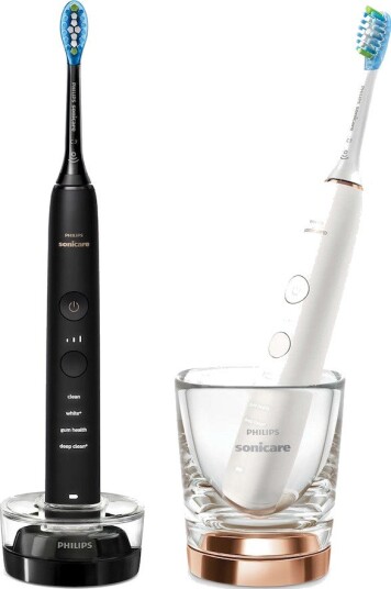 Philips Sonicare DiamondClean 9000 Elektrisk Tannbørste 2-Pack med Bluetooth og 4 Moduser