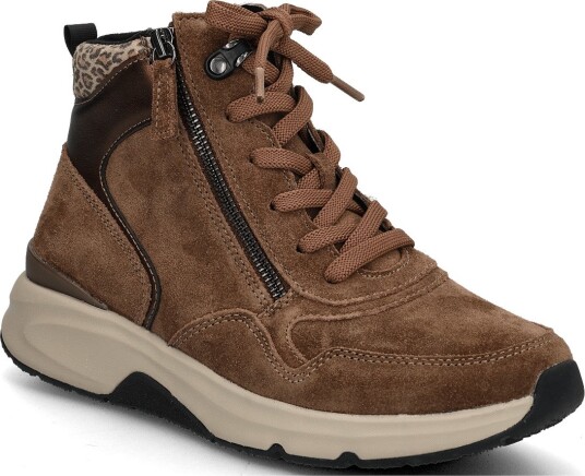Gabor Rollingsoft Laced Ankle Boot   COGNAC   39