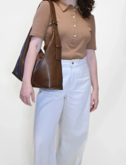 HVISK Lane Glossy Structure Brown ONE SIZE