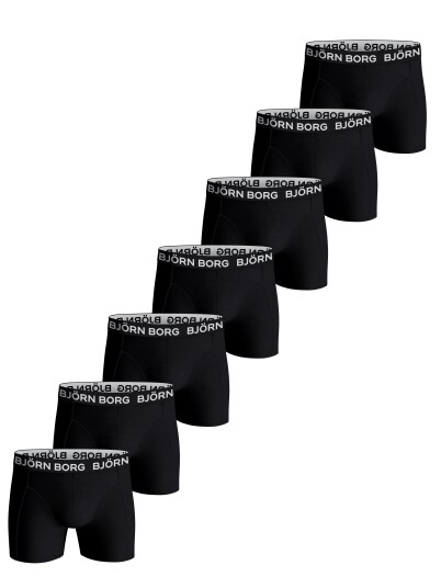 Bjørn Borg Björn Borg 7 pk Cotton Stretch Boxer Black XXL