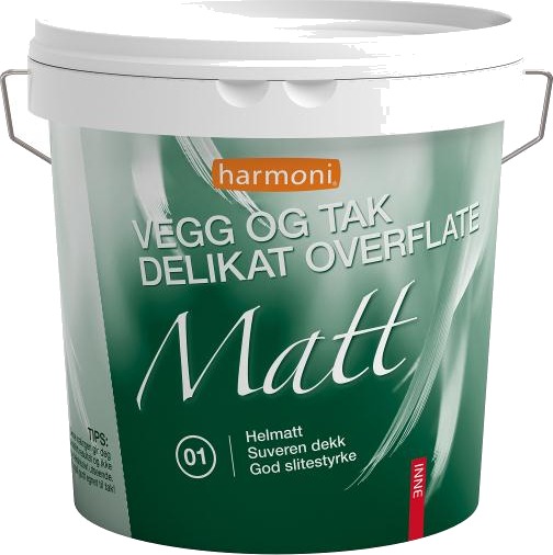 Harmoni Supermatt a base 2,7 l vegg og tak