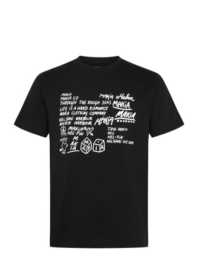 Makia Book T-Shirt - Black - S