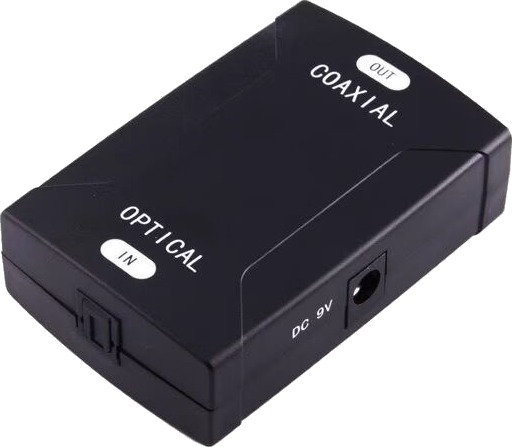Optisk Toslink adapter til Koaksial RCA Optisk Toslink adapter til Koaksial RCA