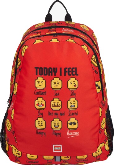 LEGO® Minifigures™ TODAY I FEEL Ryggsekk 25L Rød