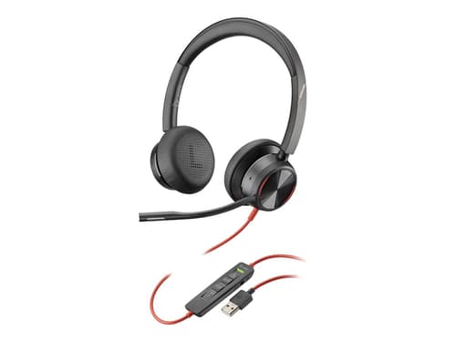 Poly Blackwire 8225 Hodesett Usb-a Zoom Svart Poly Blackwire 8225 Hodesett Usb-a Zoom Svart
