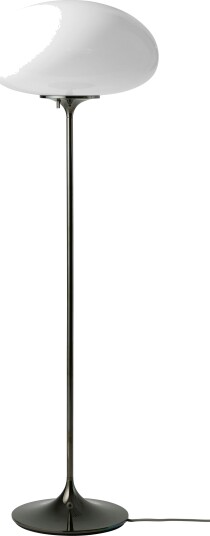 Stemlite Gulvlampe 110 cm Sort Krom / Opal
