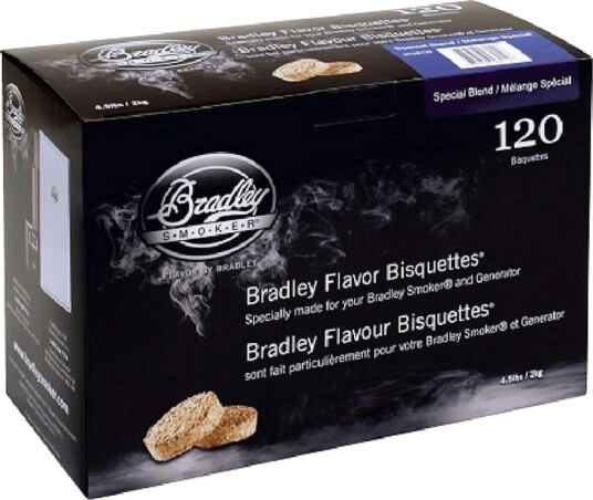 Bradley Røykbriketter Special Blend 120 stk for Røykovn - Perfekt til Kjøtt og Ost Bradley Røykbriketter Special Blend 120 stk for Røykovn - Perfekt til Kjøtt og Ost