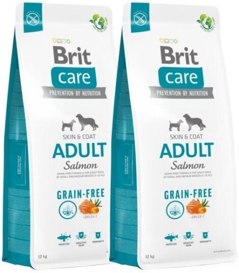 Brit Care Dog Adult Grain Free Salmon 2x12 kg