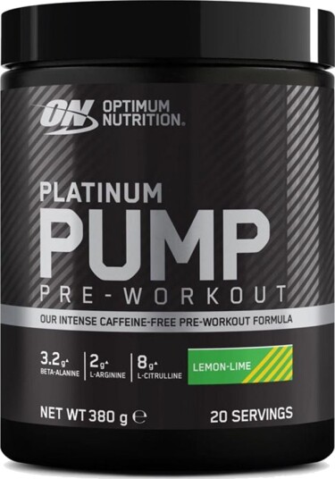 Optimum Nutrition Platinum PUMP Pre-Workout 380 g, PWO Smak Lemon/Lime Optimum Nutrition Platinum PUMP Pre-Workout 380 g, PWO Smak Lemon/Lime