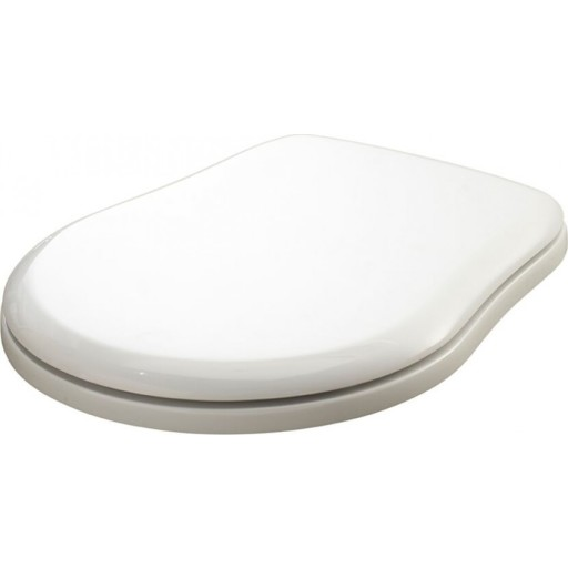 Lavabo Retro Toalettsete Uten myktluk. hengsler, Messing, Hvit