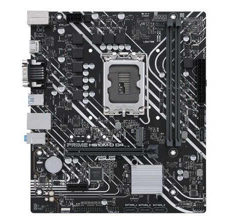 ASUS H610M-D D4 Micro-ATX Hovedkort med LGA 1700 og DDR4 Støtte ASUS H610M-D D4 Micro-ATX Hovedkort med LGA 1700 og DDR4 Støtte