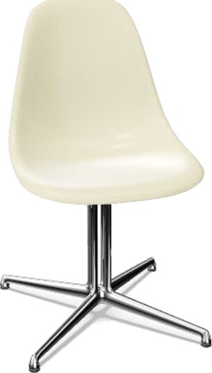 Vitra Eames Fiberglass DSL Spisestol Pergament/ Krom