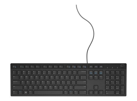 Dell KB216 Dansk QWERTY USB Tastatur Full størrelse Svart Dell KB216 Dansk QWERTY USB Tastatur Full størrelse Svart