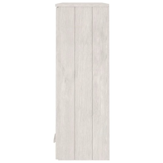 vidaXL Skjenketopp HAMAR hvit 85x35x100 cm heltre furu
