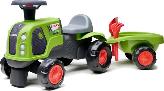 Falk Gåbil Traktor Claas med Tilhenger &  Tilbehør