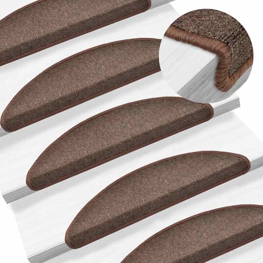  Trappematter 20 stk kaffe brun 56x17x3 cm 8721288459046