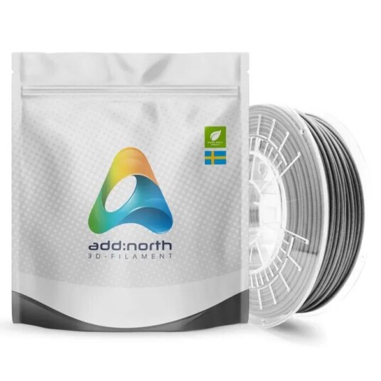 Addnorth Textura Flare-filament for 3D-skrivere 1,75 mm Grå
