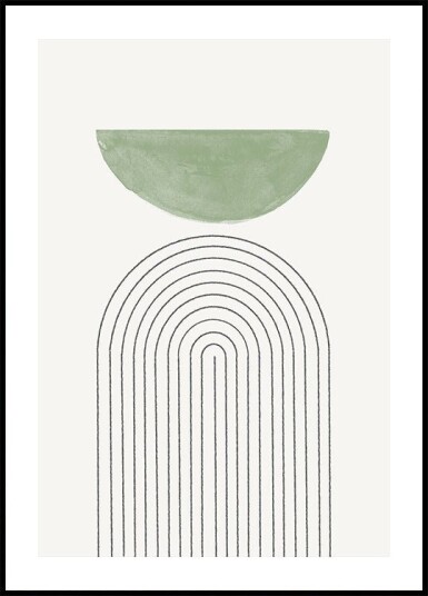 Curved Harmony Poster Plakat / 30x40cm
