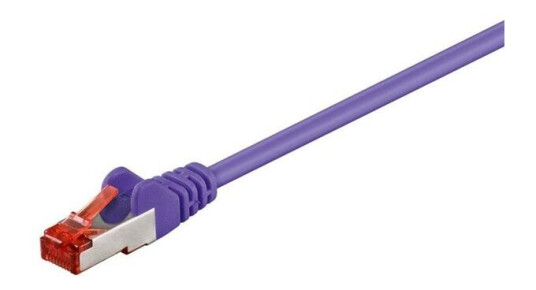 Pro LAN Cat 6 Nettverkskabel 2m Lilla S/FTP RJ-45