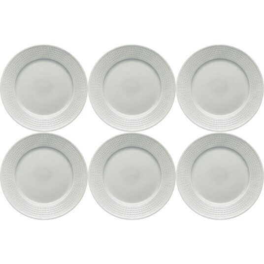 Rörstrand Swedish Grace Tallerken 27 cm 6 pk Fog Light Grey