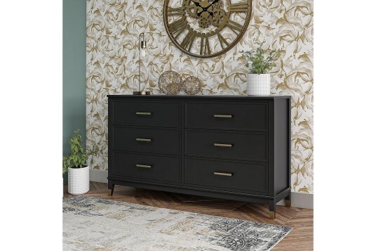 Kommode Westerleigh 144x41 cm Svart/Gull   CosmoLiving