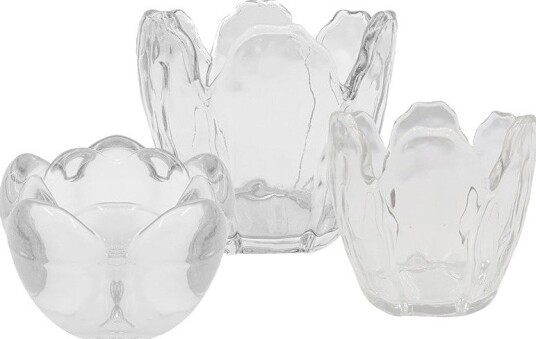 Seasons Spring Collection Telysholdere 3pk Klar
