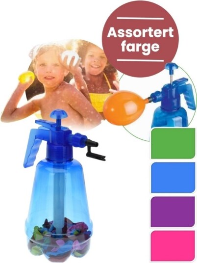 Vannballongpumpe med 100 vannballonger