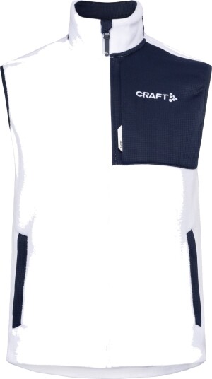 CRAFT NOR ADV Explore Pile Fleece Vest Herre White/Blaze