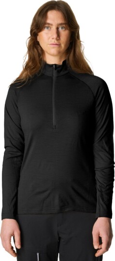 Houdini W"s Puremerino Crew True Black L