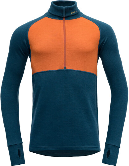 Devold Expedition Zip Neck Herre Flame/Flood M