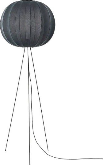 Knit Wit Gulvlampe Høy Rund 60 cm Svart