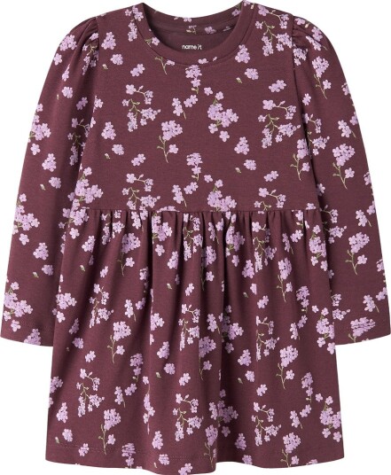 Name It Kjole - NmfRaffi - Catawba Grape - Name It - 1½ år (86) - Kjole Bordeaux Lilla Rosa