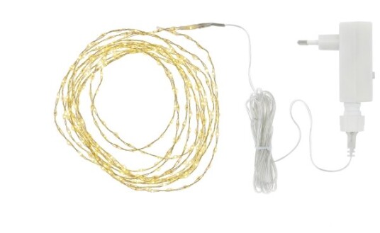 Sirius Home Kiki Lyskæde 300 Led Klar/Guld 3+4 Meter Sirius Home Kiki Lyskæde 300 Led Klar/Guld 3+4 Meter