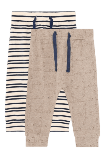 Hust And Claire Hust & Claire Gore 2 pk bukse beige melange 80 Hust And Claire Hust & Claire Gore 2 pk bukse beige melange 80