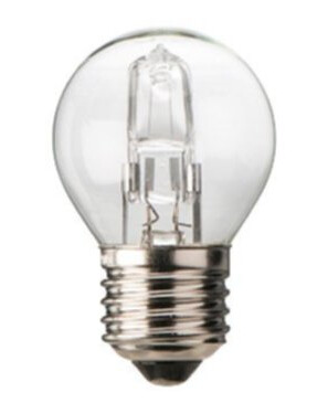 Halogen Krone/Illum pære Klar E27 42W 2800K 629 lumen