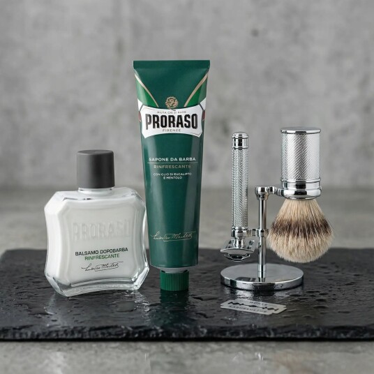 Startsett til tradisjonell barbering START-01-ALO-091