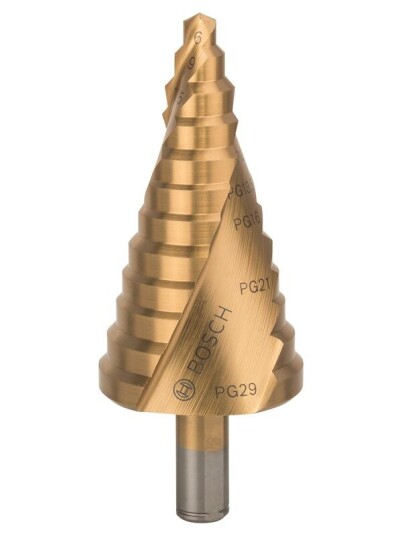 Bosch Trinnbor HSS-TiN 6 - 37 mm, 10,0 mm, 93 mm