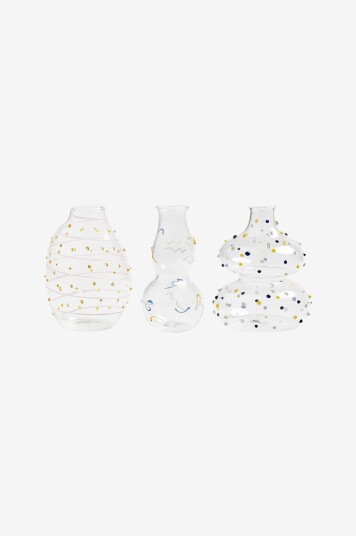 &k Amsterdam Vaser sett med 3 stk. Transparent &k Amsterdam Vaser sett med 3 stk. Transparent