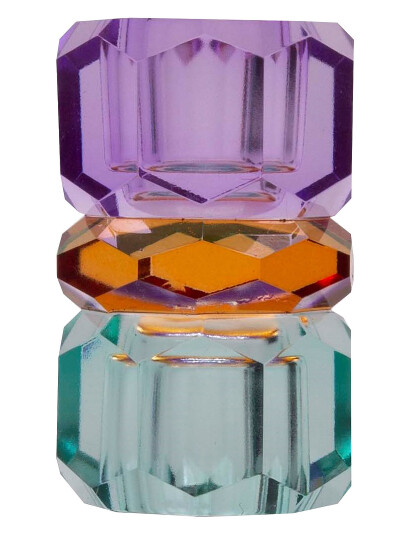C"est Bon Crystal Candle Holder - Green - ONE SIZE