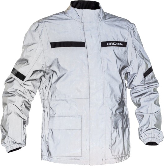 Richa Rain Flare Motorsykkel Rain Jacket L Svart Sølv