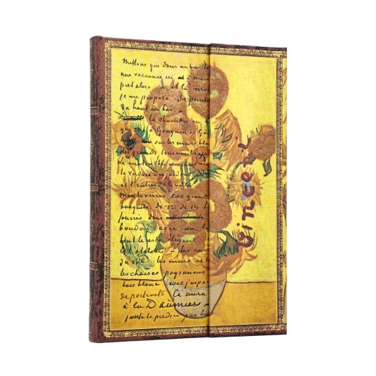 Paperblanks Notatbok V.Gogh Sunflowers Midi Linjert Paperblanks Notatbok V.Gogh Sunflowers Midi Linjert