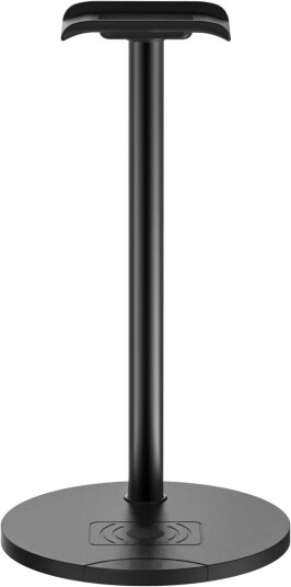Essentials headset-stativ med QI-lading (aluminium)
