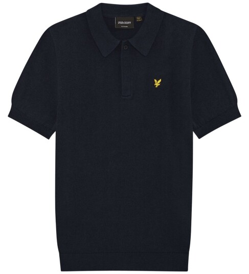 Lyle & Scott Polo Strikk Dark Navy Lyle & Scott 9 10 år 134 140 Polo Blå