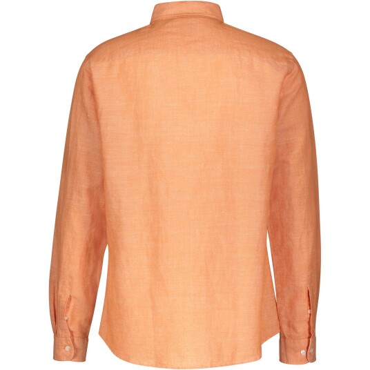 Roald Shirt Burnt Orange XL Melange linen shirt